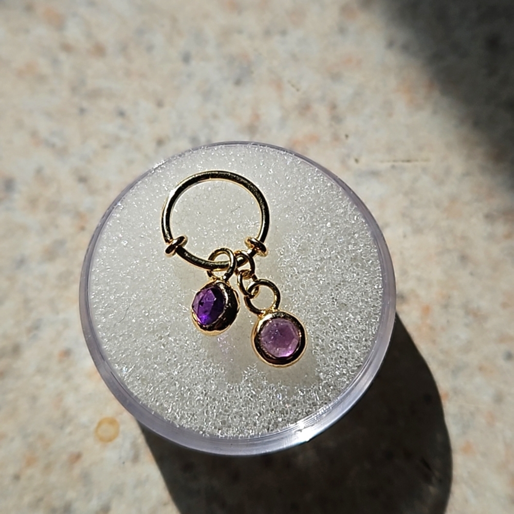 Mettle & Silver Amethyst Seam Ring